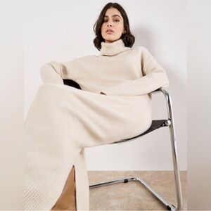 APRICOT - Roll Neck Jumper Maxi Dress